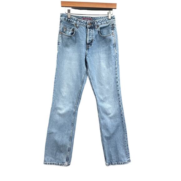 VTG Silver Jean 28x31 Straight Med Wash Y2K Street Western Casual Basic Grunge - Picture 2 of 16